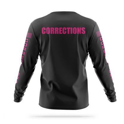 [CORRECTIONS] Men's Utility Long Sleeve [BLK/PNK]-13 Fifty Apparel