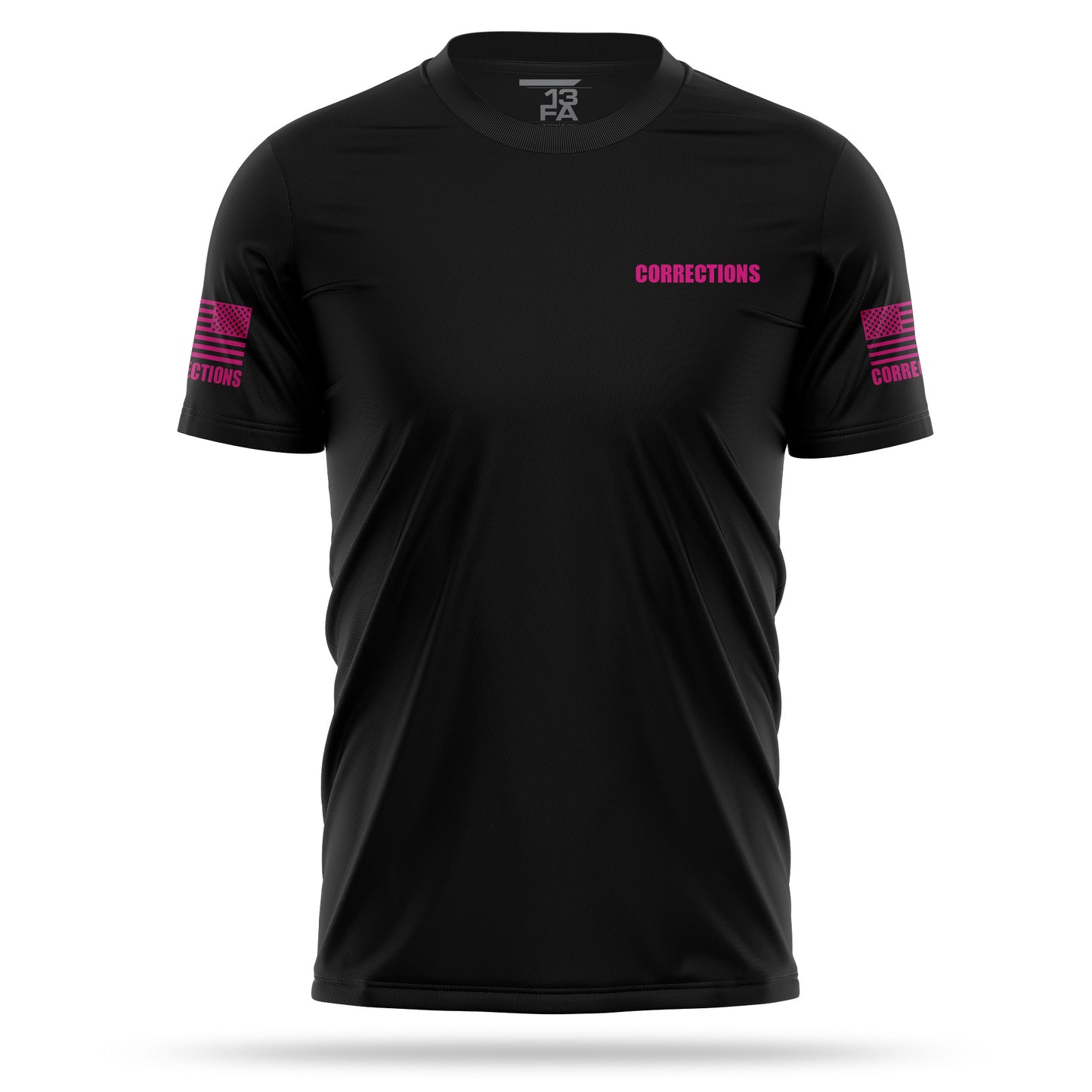 [CORRECTIONS] Men's Utility Shirt [BLK/PNK]-13 Fifty Apparel