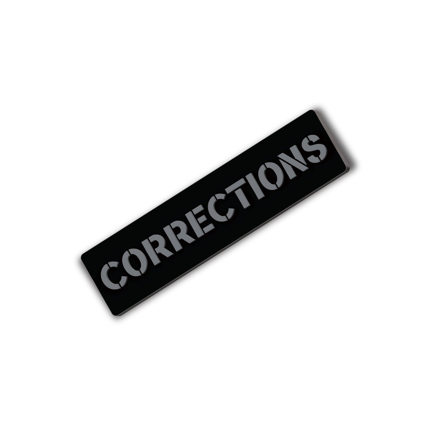 [CORRECTIONS] Operator PVC Patch [BLK/GRY]-13 Fifty Apparel