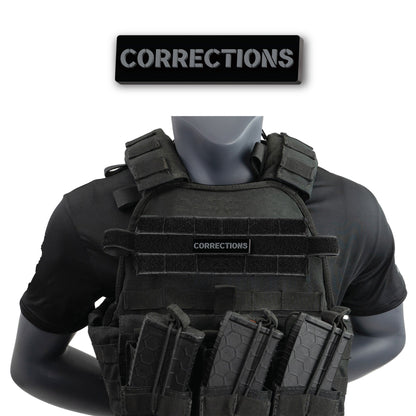 [CORRECTIONS] Operator PVC Patch [BLK/GRY]-13 Fifty Apparel