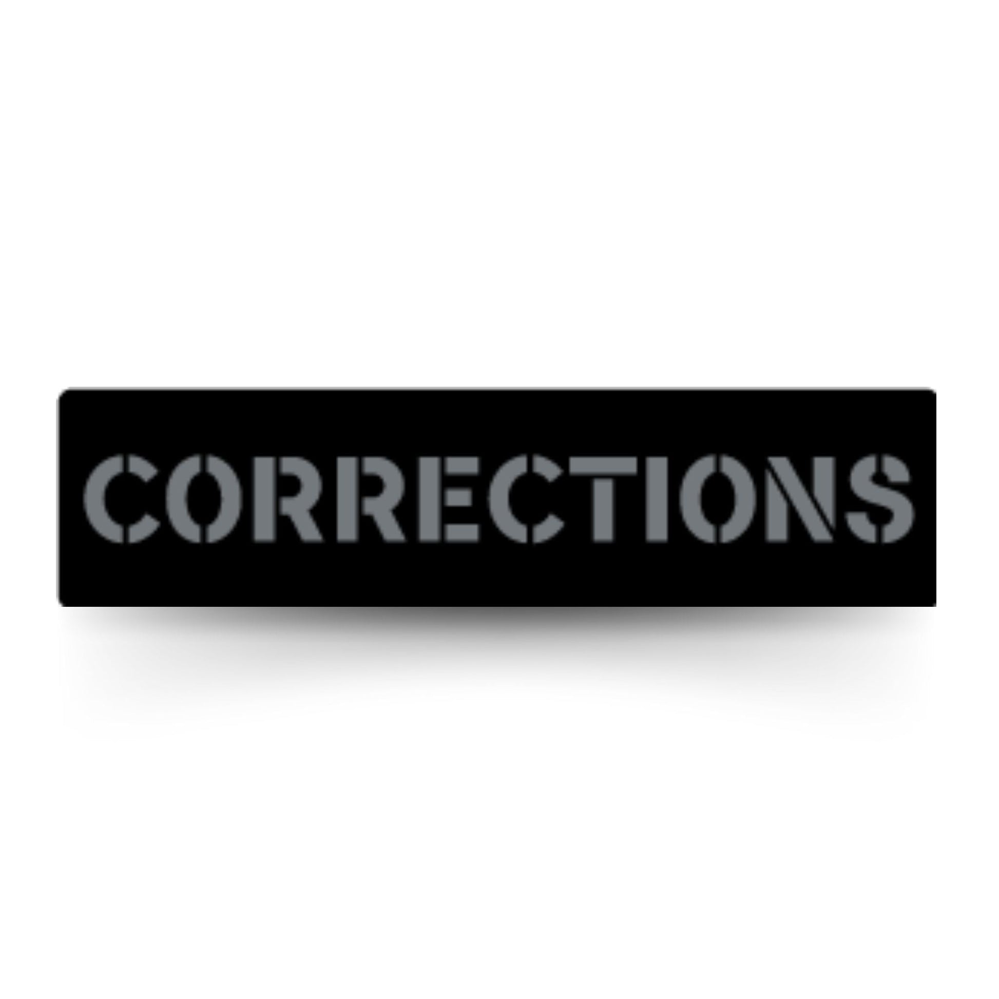 [CORRECTIONS] Operator PVC Patch [BLK/GRY]-13 Fifty Apparel