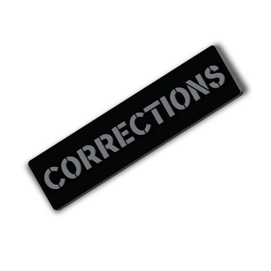 [CORRECTIONS] Operator PVC Patch [BLK/GRY]-13 Fifty Apparel