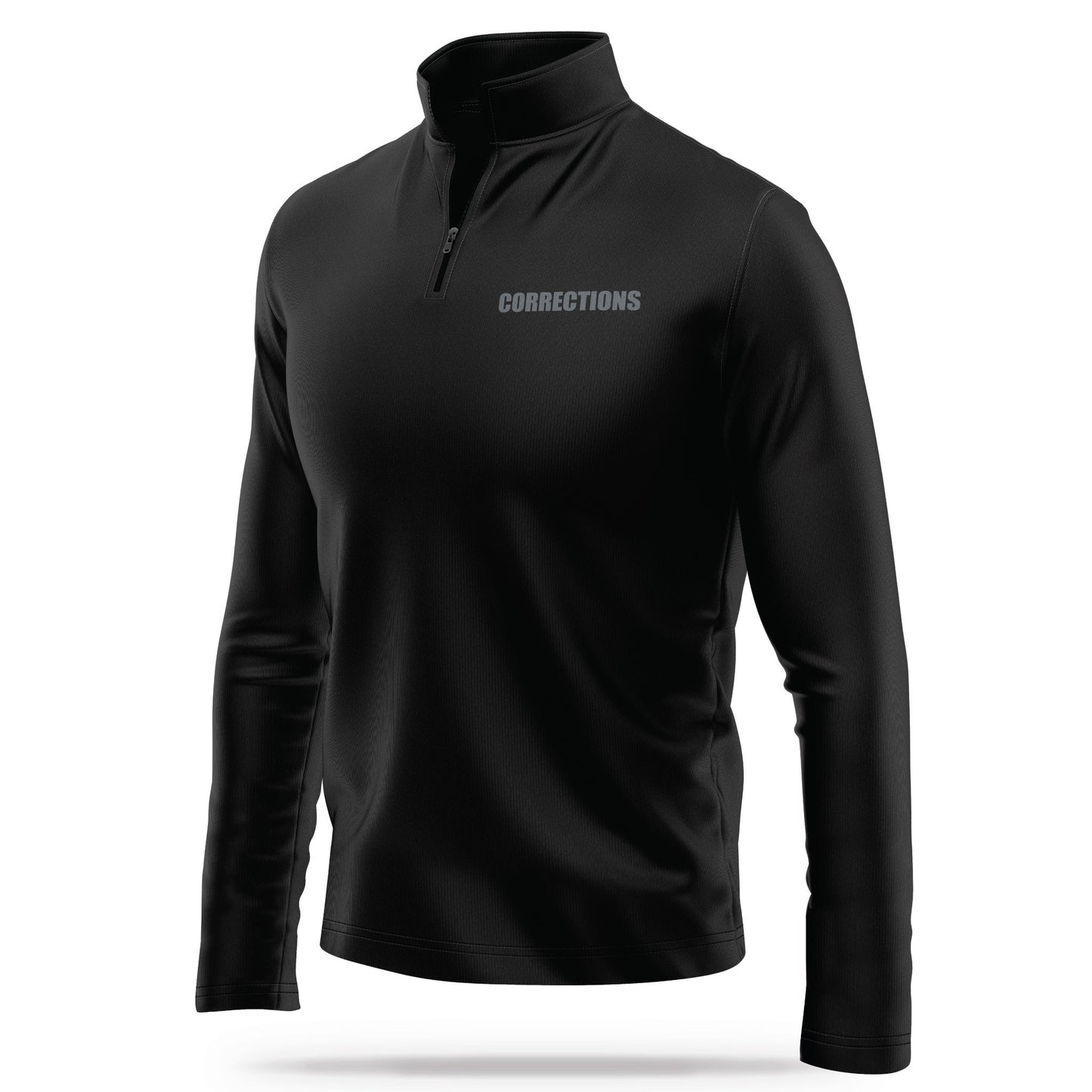 [CORRECTIONS] Performance Quarter Zip [BLK/GRY]-13 Fifty Apparel