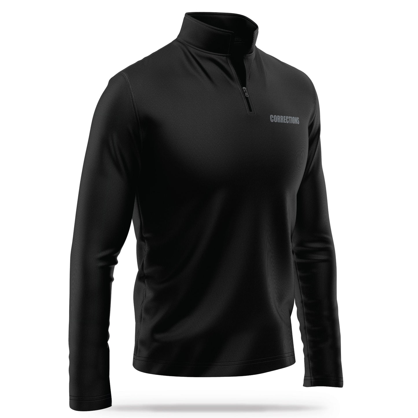 [CORRECTIONS] Performance Quarter Zip [BLK/GRY]-13 Fifty Apparel