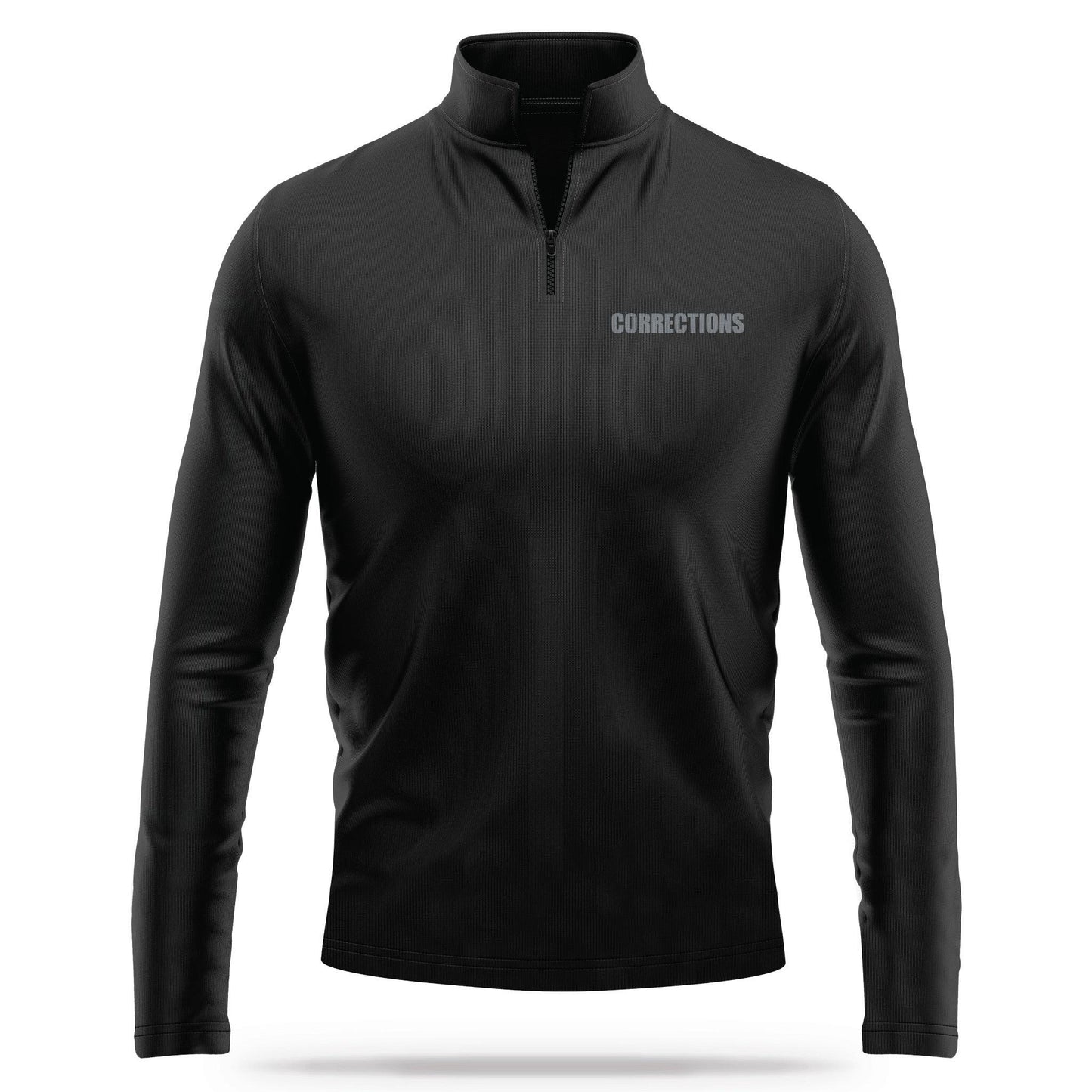 [CORRECTIONS] Performance Quarter Zip [BLK/GRY]-13 Fifty Apparel