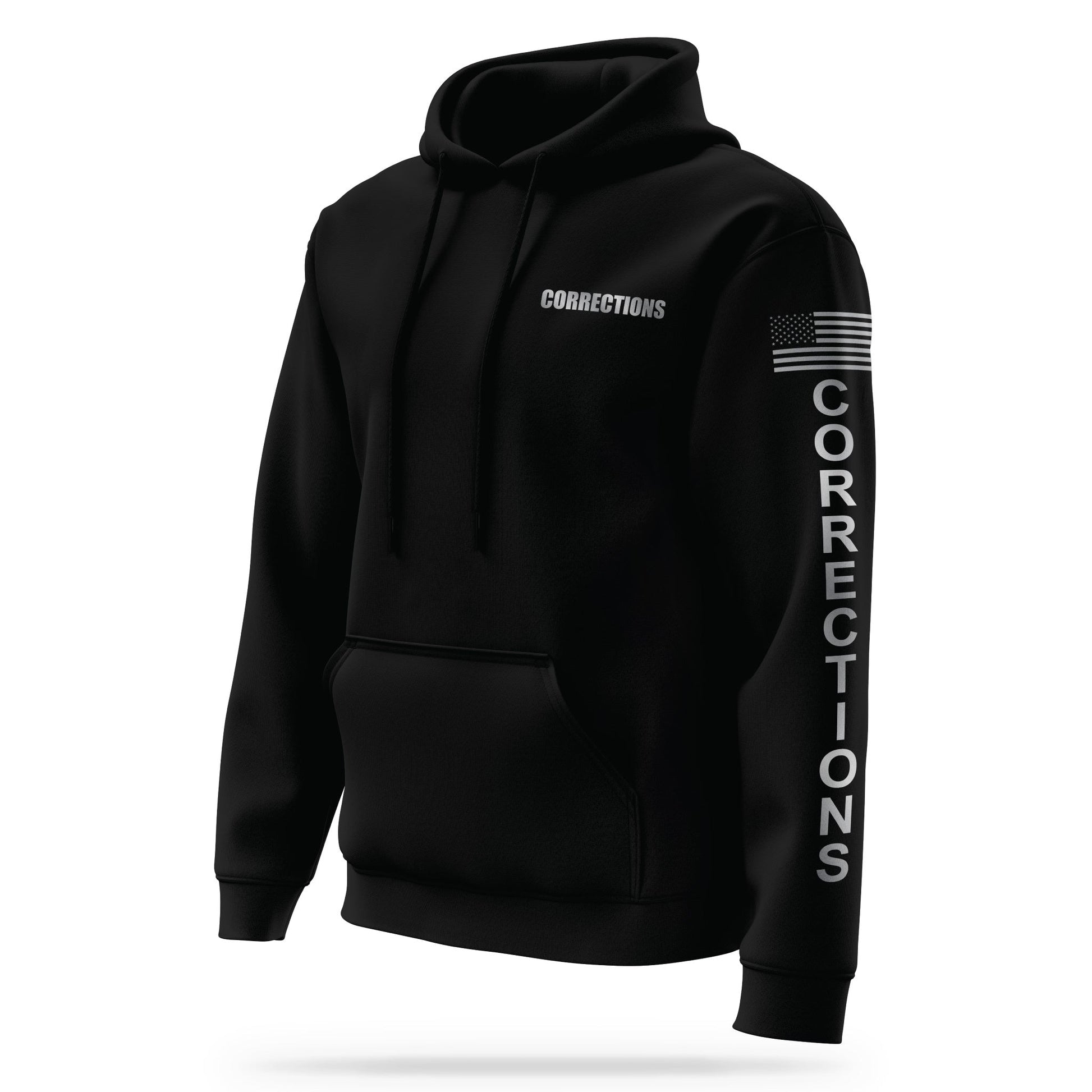 [CORRECTIONS] Reflective Performance Hoodie 2.0 [BLK/REF]-13 Fifty Apparel