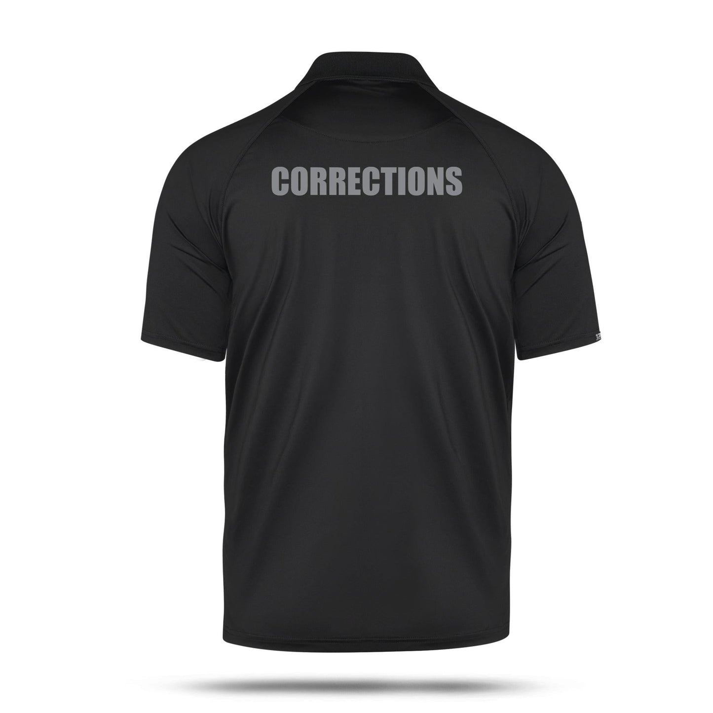 [CORRECTIONS] Reflective Performance Polo [BLK/REF]-13 Fifty Apparel