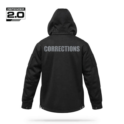 [CORRECTIONS] Tactical Defender Jacket [BLK/GRY]-13 Fifty Apparel