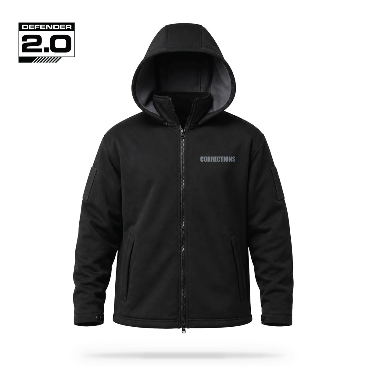 [CORRECTIONS] Tactical Defender Jacket [BLK/GRY]-13 Fifty Apparel
