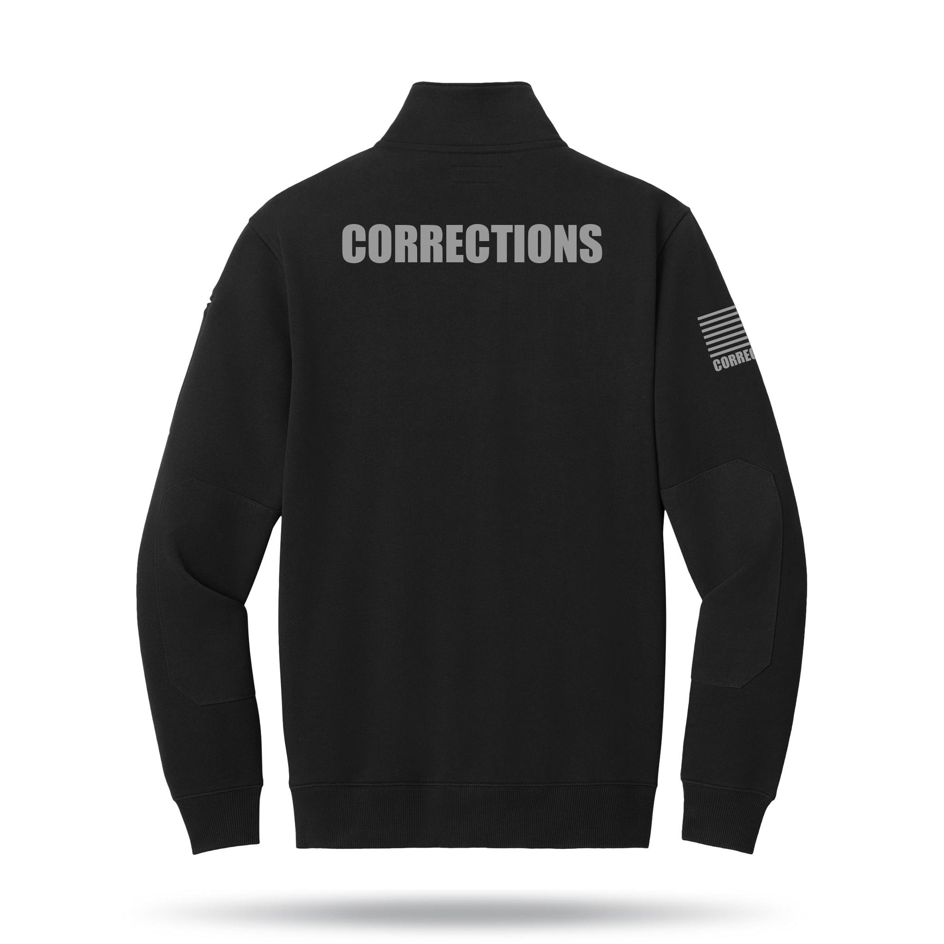 [CORRECTIONS] Tough Fleece Quarter Zip [BLK/GRY]-13 Fifty Apparel