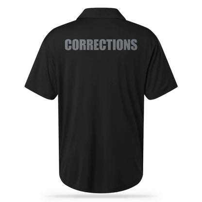 [CORRECTIONS] UTILITY POLO [BLK/GRY]-13 Fifty Apparel