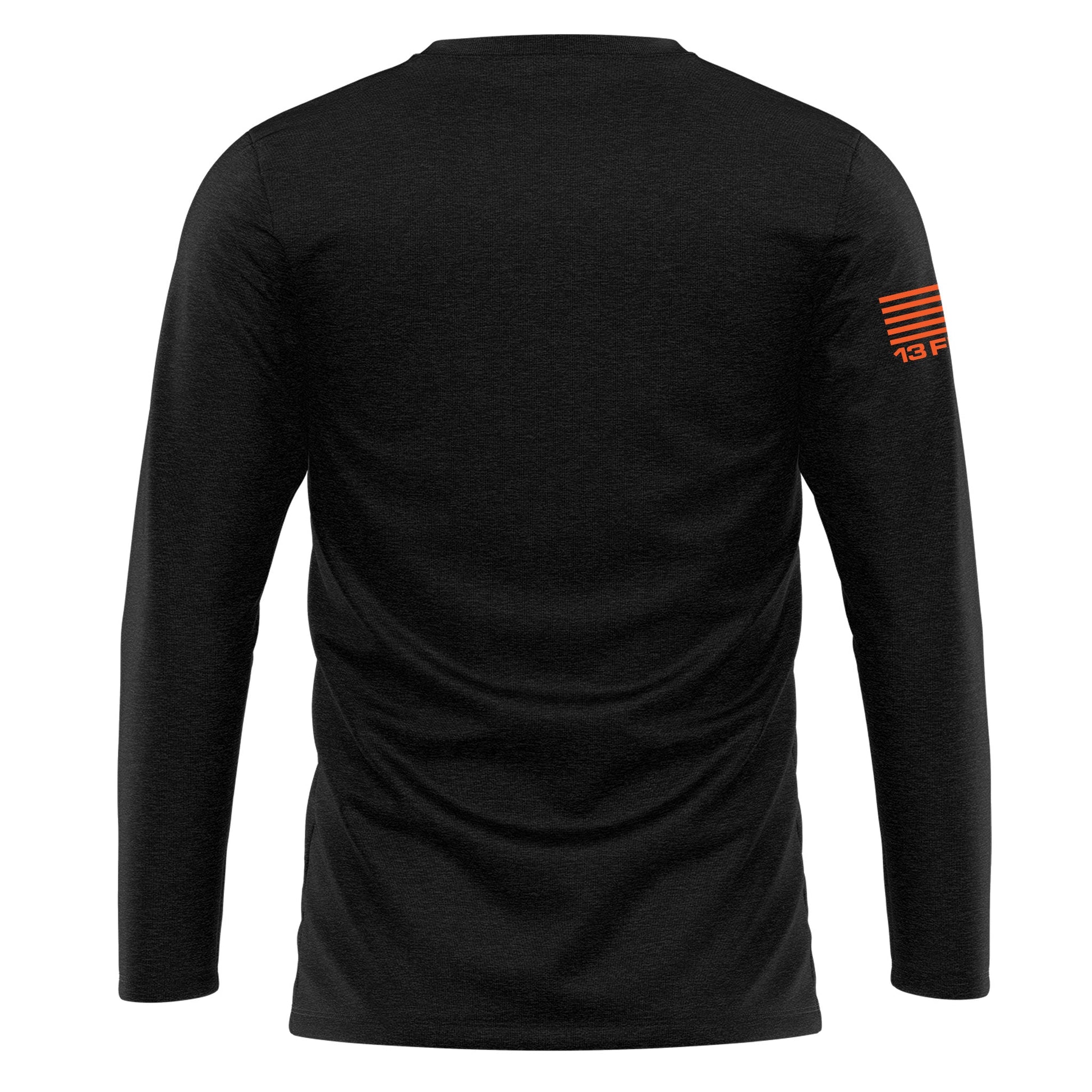 [CREEP] Cotton Blend Long Sleeve [BLK/ORG]-13 Fifty Apparel