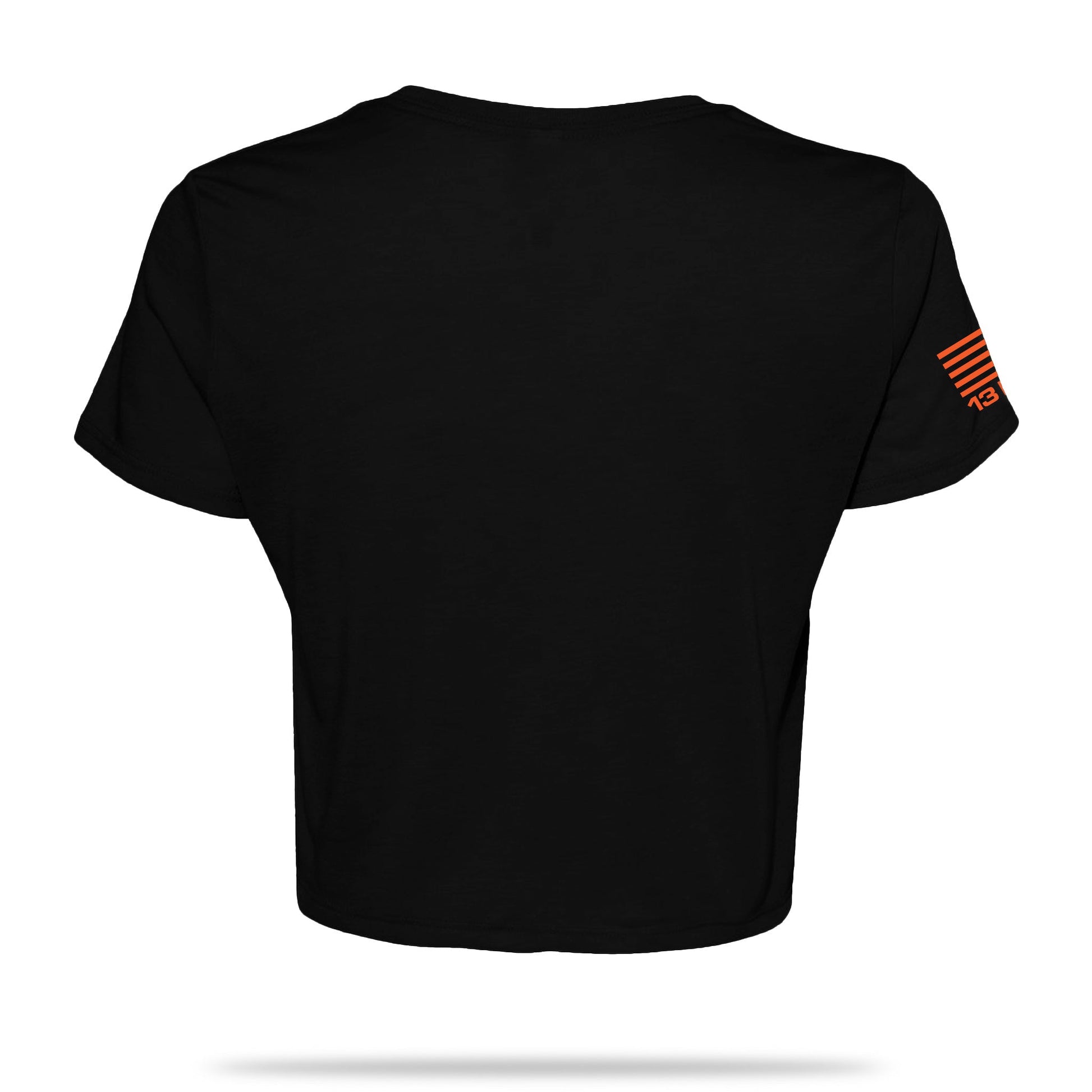 [CREEP] Women's Crop Top [BLK/ORG]-13 Fifty Apparel