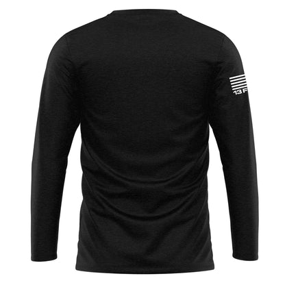 [DA BOYS] Cotton Blend Long Sleeve [BLK/WHT]-13 Fifty Apparel