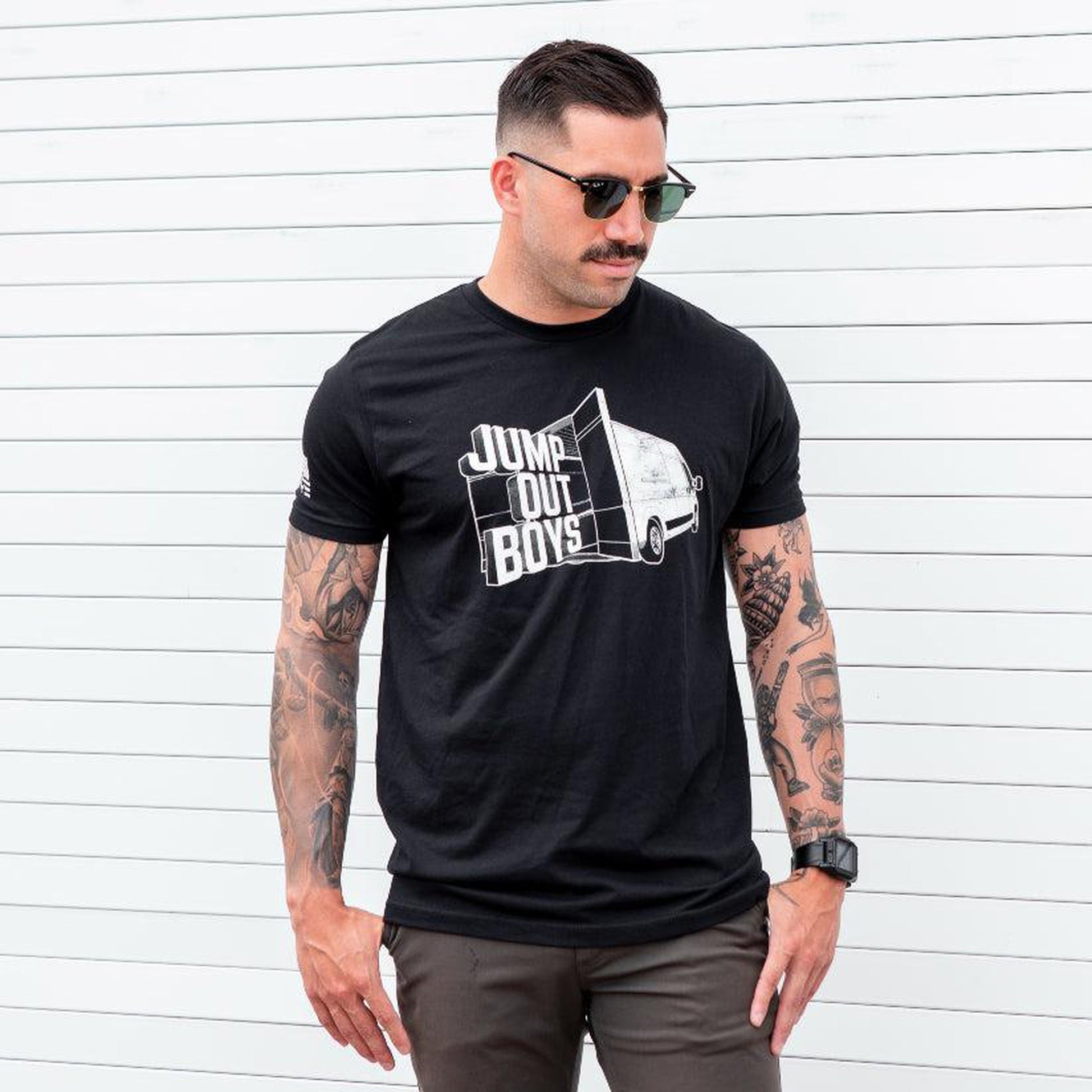 [DEM BOYS] Cotton Blend Shirt [BLK]-13 Fifty Apparel