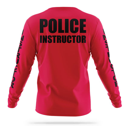 [DEPARTMENT OF NAVY] INSTRUCTOR Utility Long Sleeve Shirt [RED/BLK]-13 Fifty Apparel