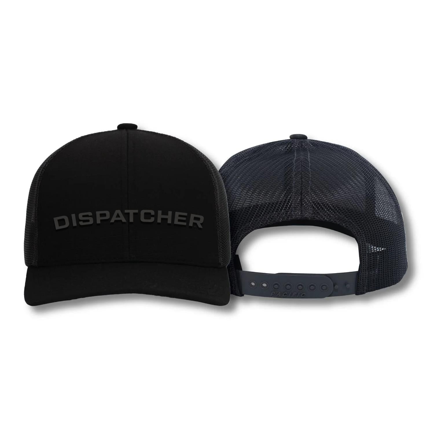[DISPATCHER] Adjustable Mesh Back Cap [BLK/BLK]-13 Fifty Apparel
