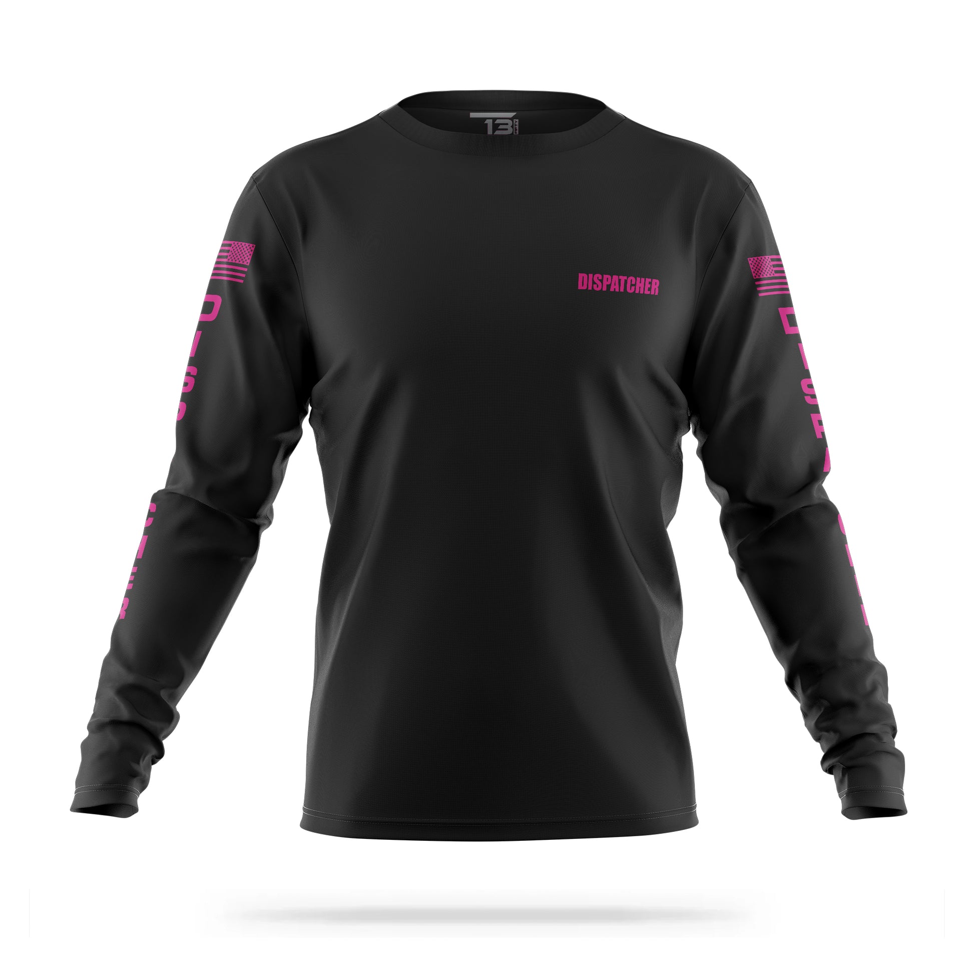 [DISPATCHER] Men's Utility Long Sleeve [BLK/PNK]-13 Fifty Apparel