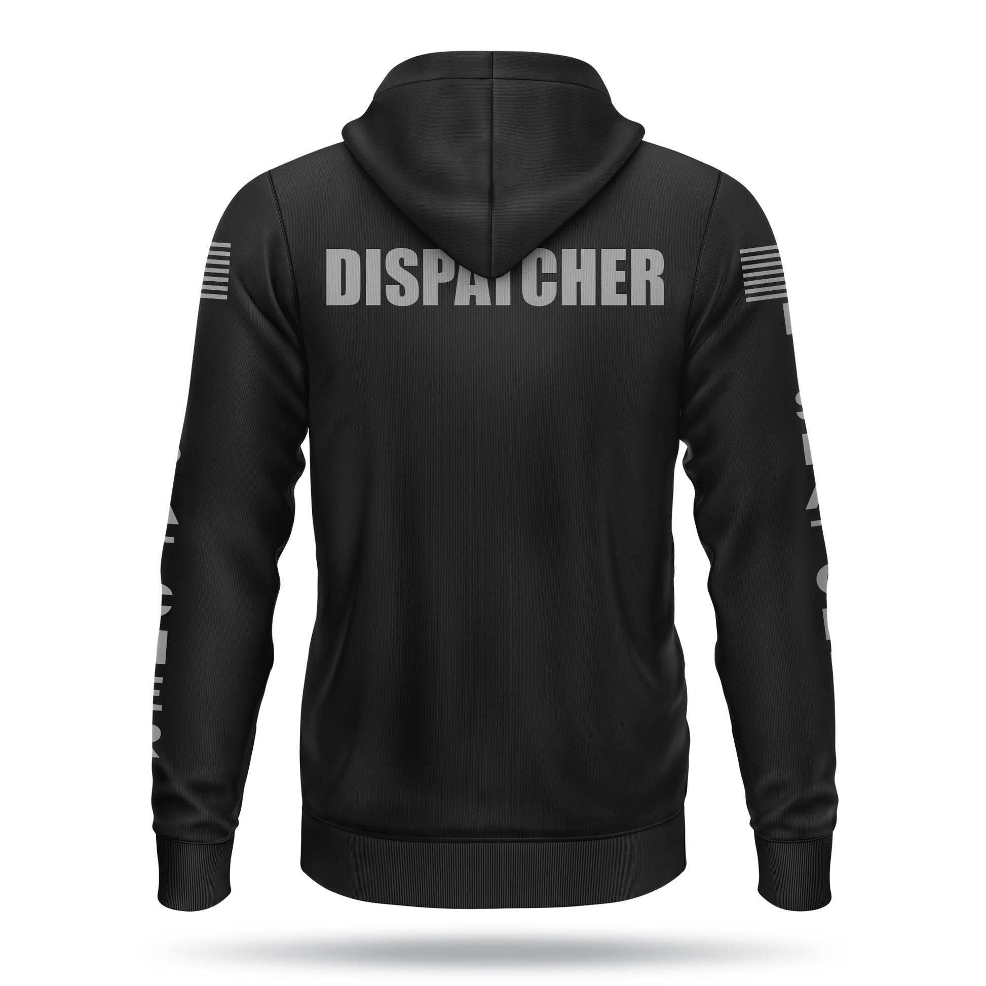 [DISPATCHER] Performance Full-Zip Hoodie [BLK/GRY]-13 Fifty Apparel