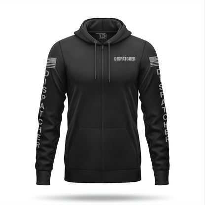 [DISPATCHER] Performance Full-Zip Hoodie [BLK/GRY]-13 Fifty Apparel