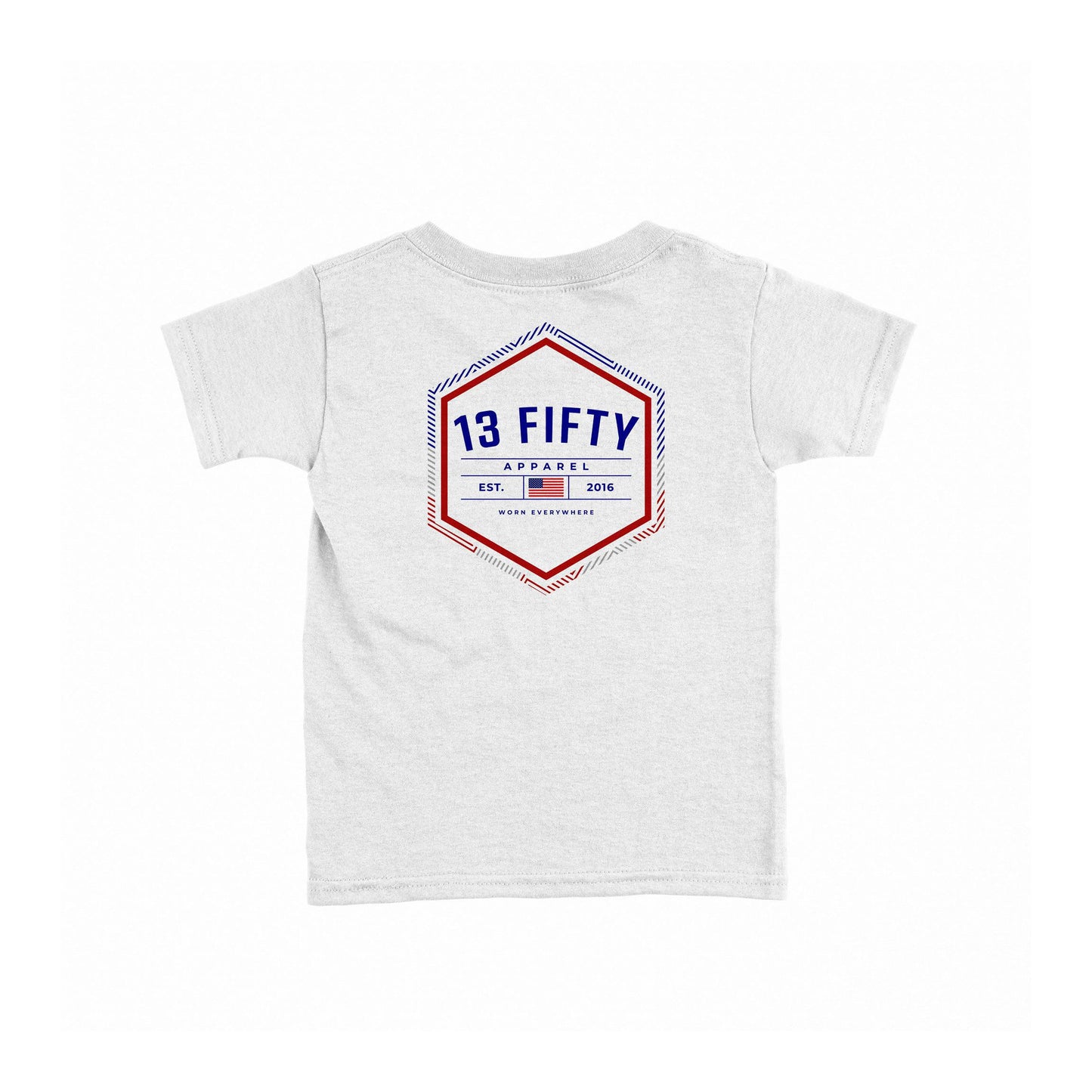 [DOCKSIDE] Kid's Cotton Blend Shirt [WHT/NVY]-13 Fifty Apparel