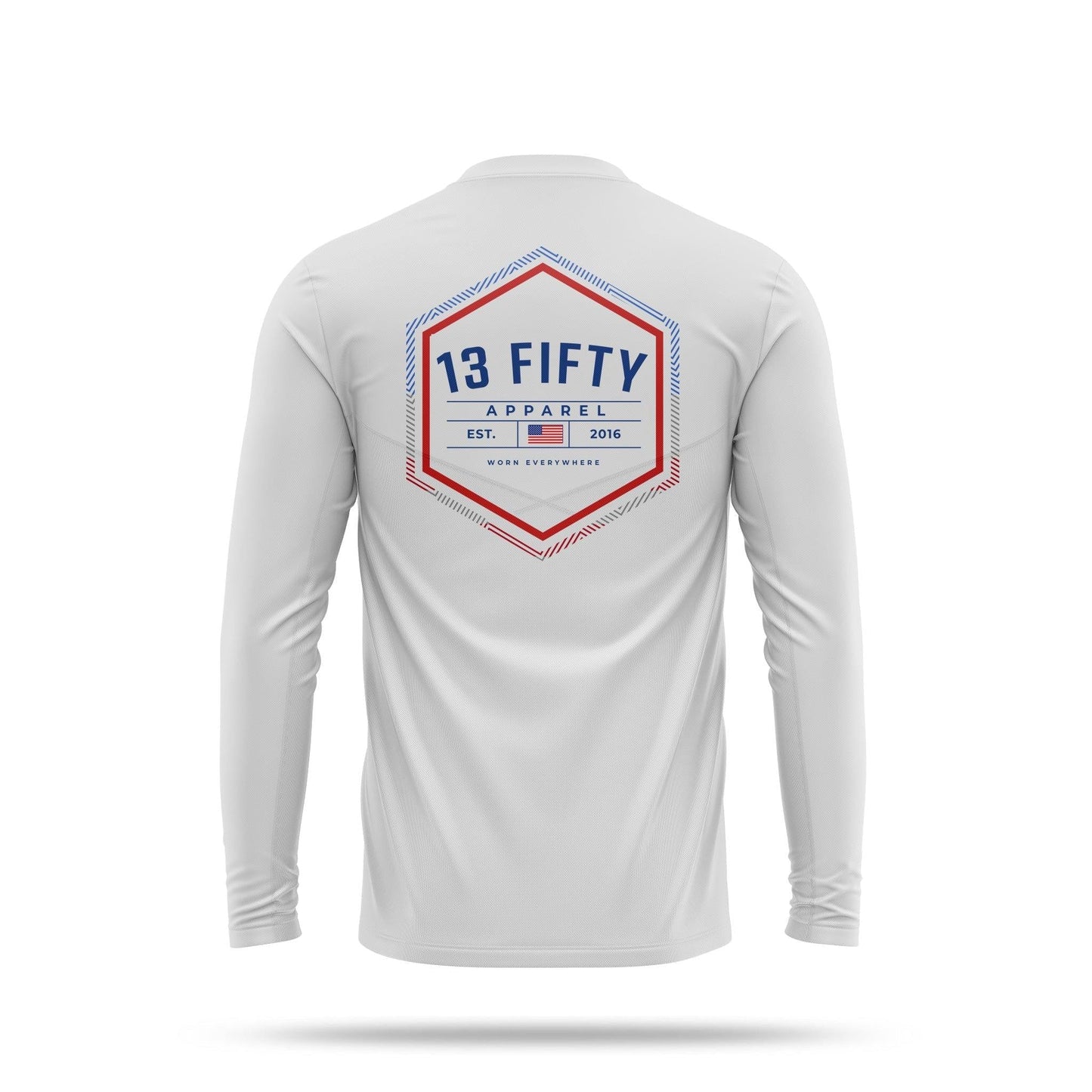 [DOCKSIDE] Men's Utility Long Sleeve [WHT/NVY]-13 Fifty Apparel