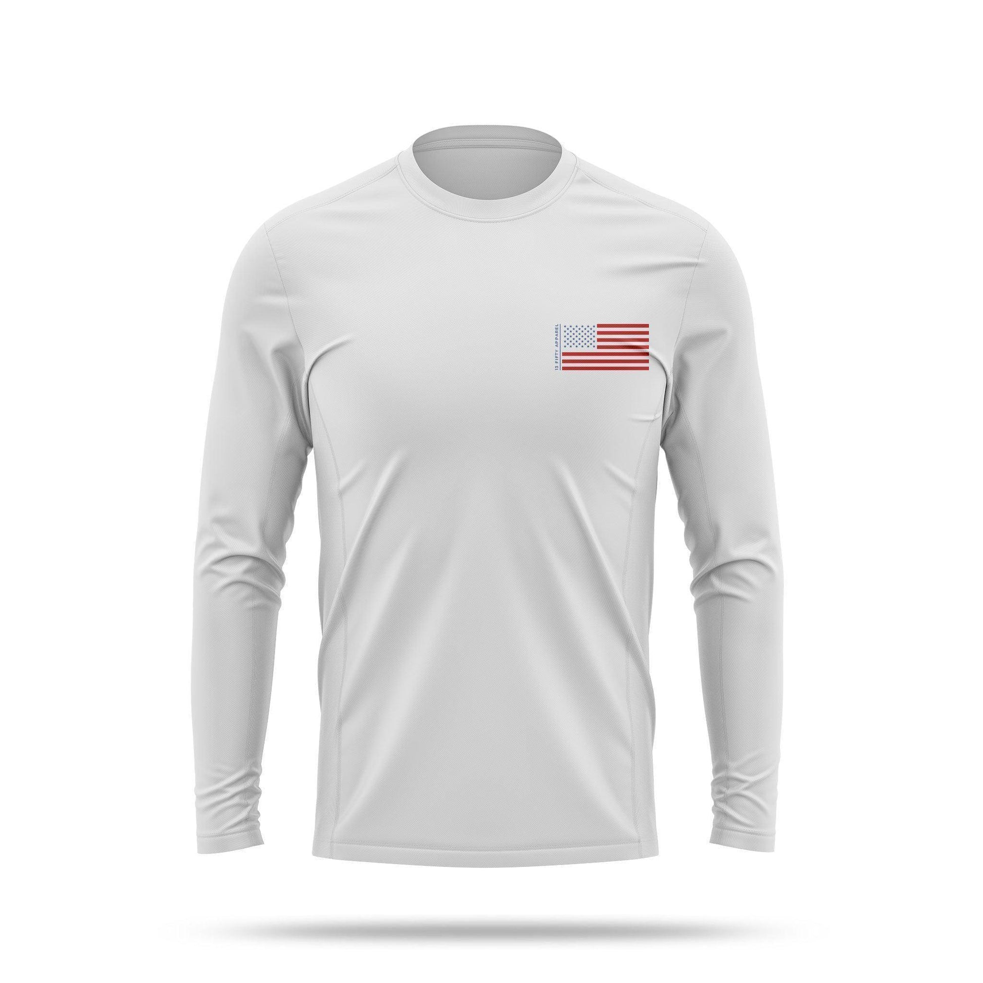 [DOCKSIDE] Men's Utility Long Sleeve [WHT/NVY]-13 Fifty Apparel