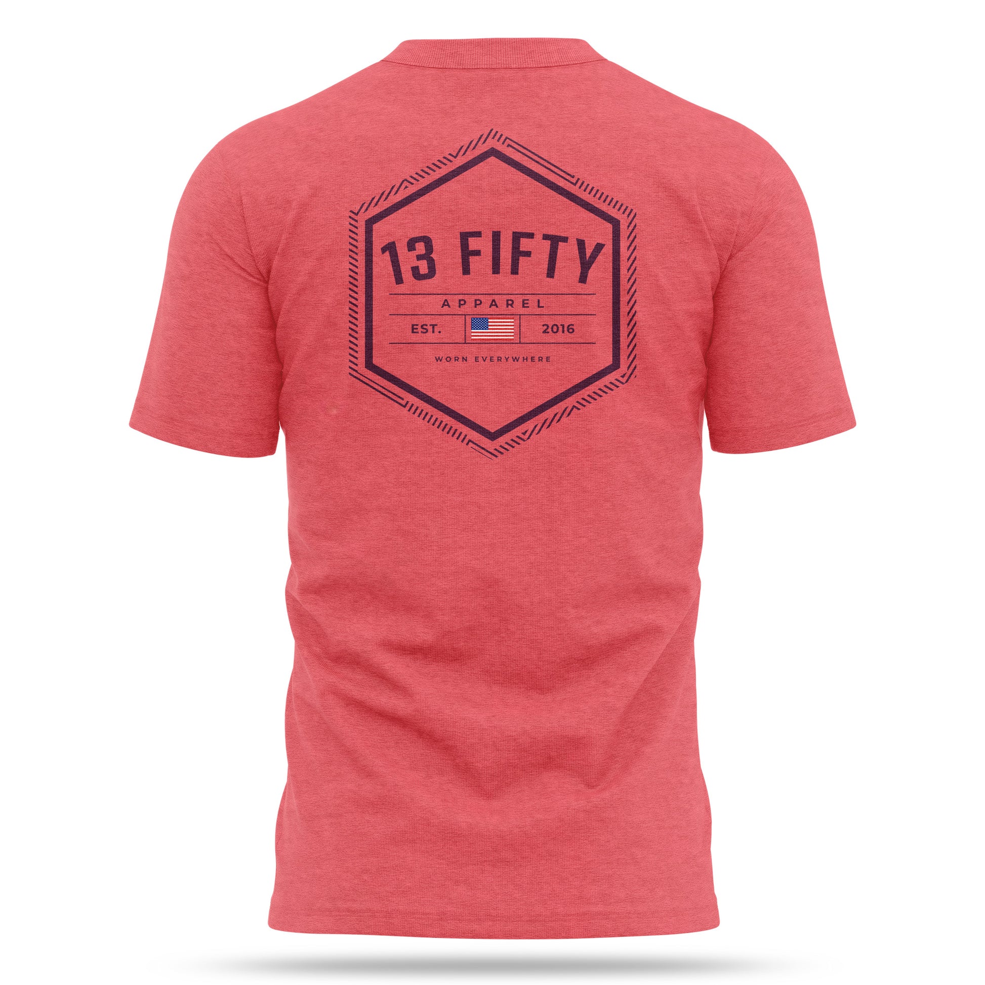 [DOCKSIDE] Soft-Tee Cotton Blend Shirt [CORAL]-13 Fifty Apparel