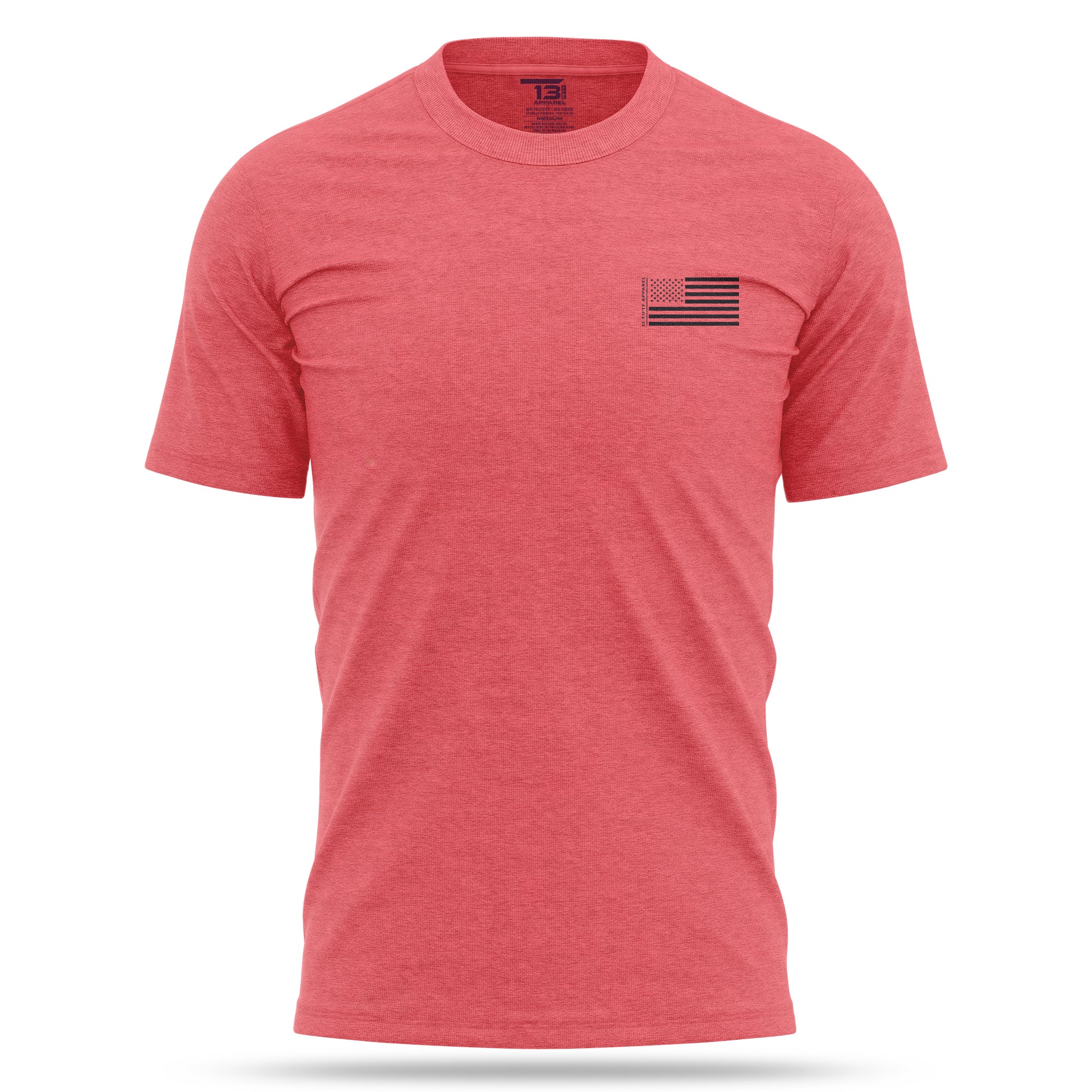 [DOCKSIDE] Soft-Tee Cotton Blend Shirt [CORAL]-13 Fifty Apparel