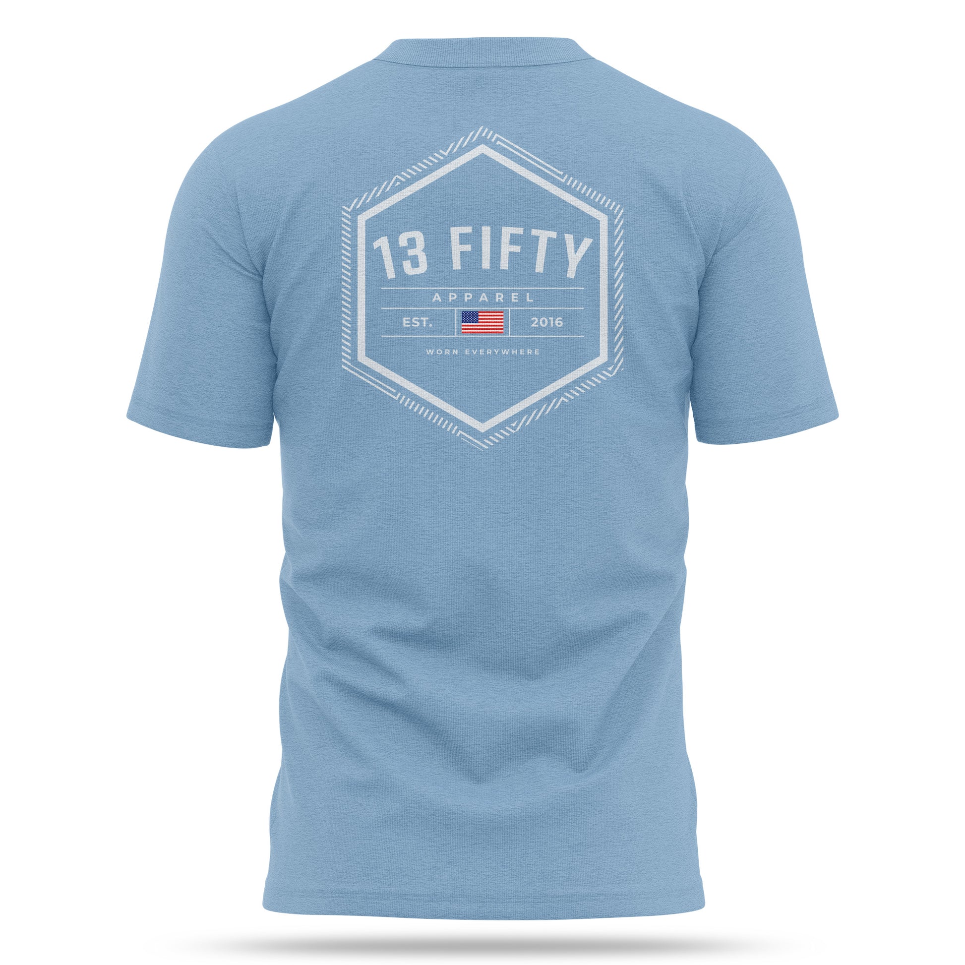 [DOCKSIDE] Soft-Tee Cotton Blend Shirt [SKY]-13 Fifty Apparel