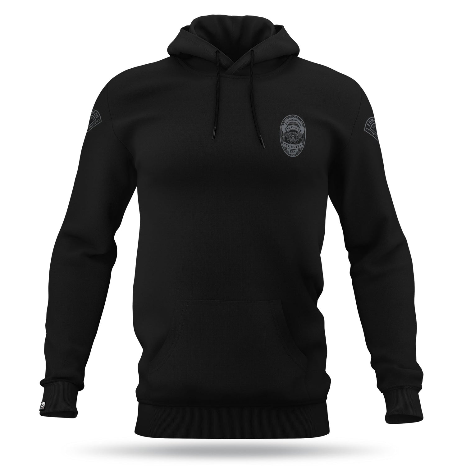 [EDMONDSON SECURITY SOLUTIONS] Performance Hoodie [BLK/GRY]-13 Fifty Apparel