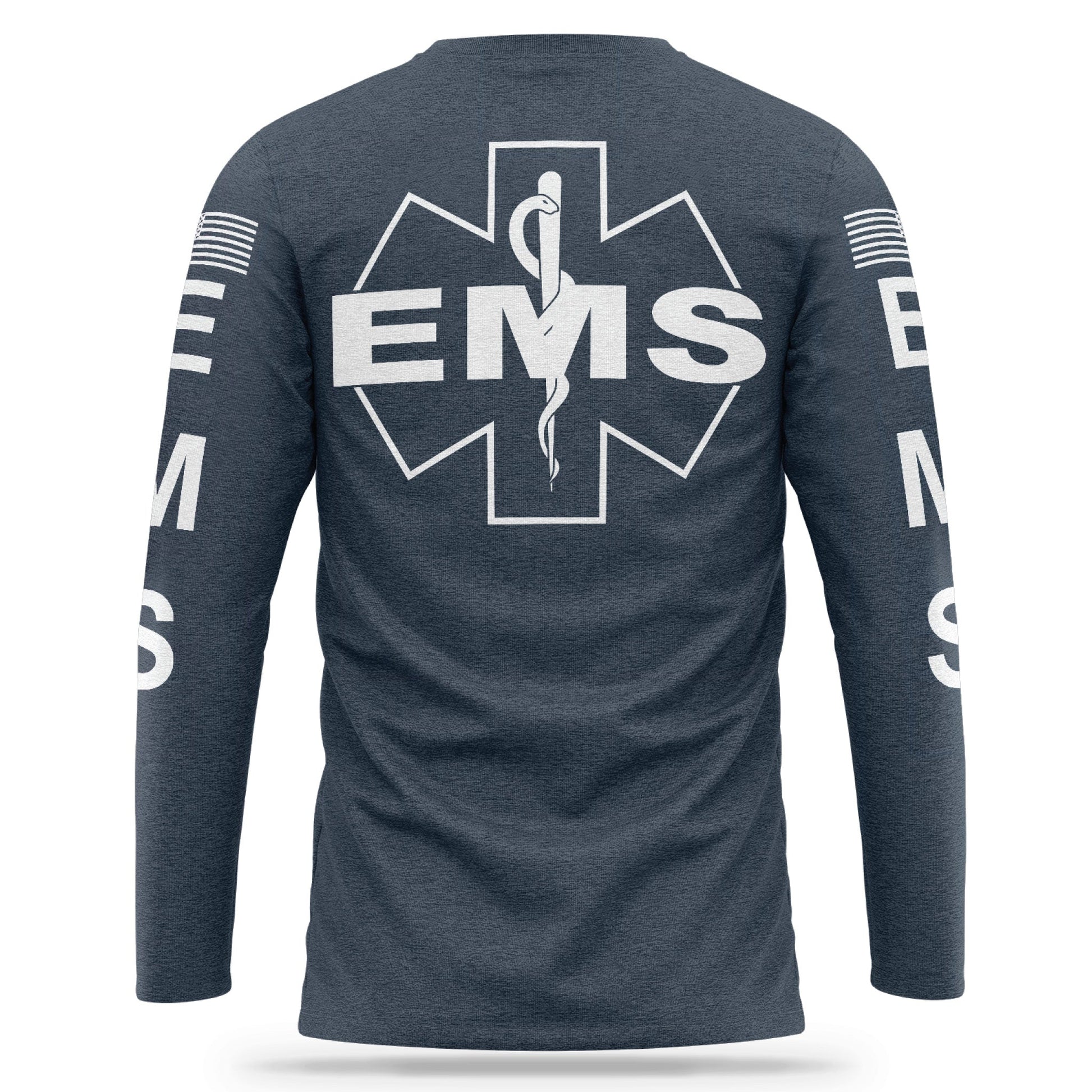 [EMS] Cotton Blend Long Sleeve [NVY/WHT]-13 Fifty Apparel