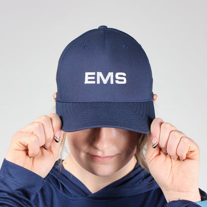 [EMS] Embroidered Flexfit® Adjustable Cap [NVY/WHT]-13 Fifty Apparel