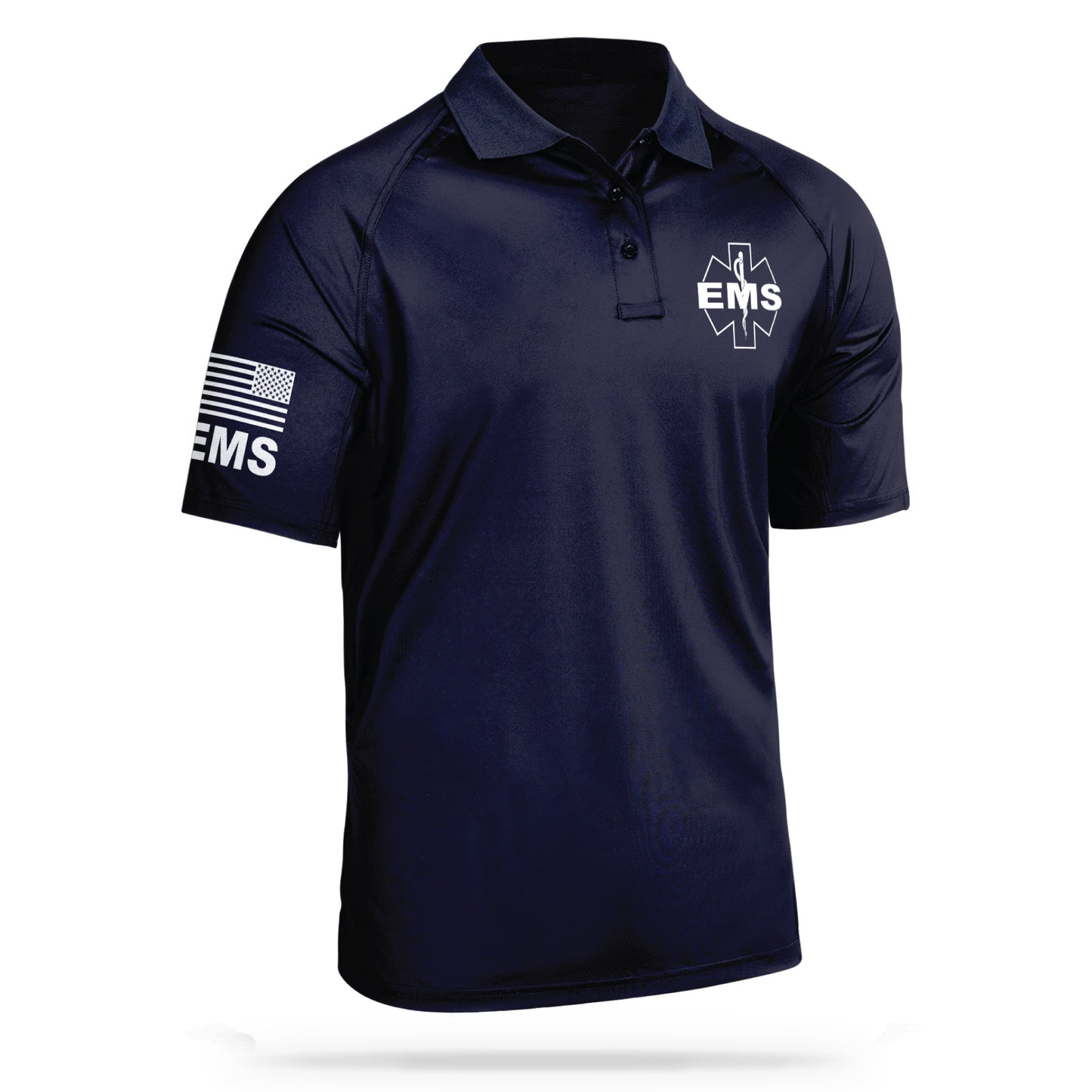 [EMS] Men's Performance Polo [NVY/GRY] 13 Fifty Apparel 