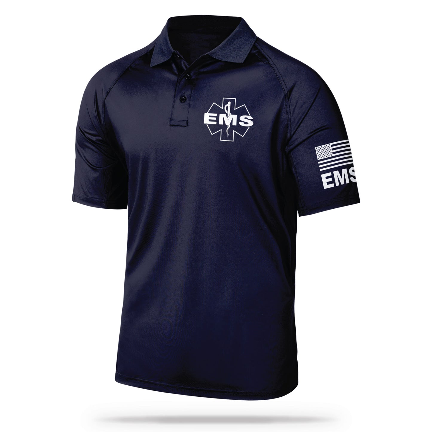 [EMS] Men's Performance Polo [NVY/GRY] 13 Fifty Apparel 