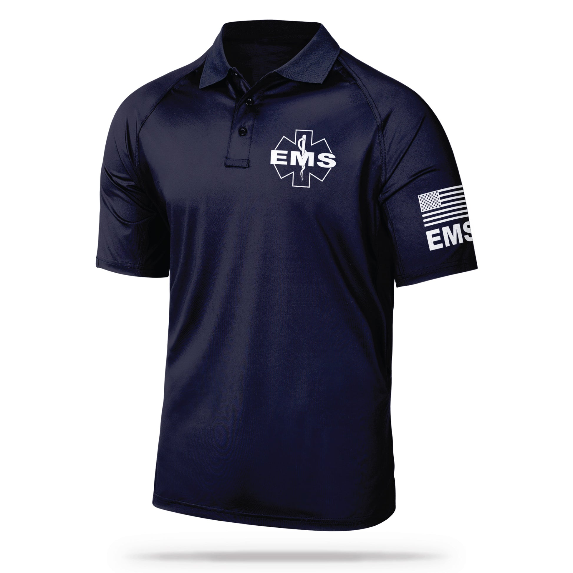 [EMS] Men's Performance Polo [NVY/GRY] 13 Fifty Apparel 