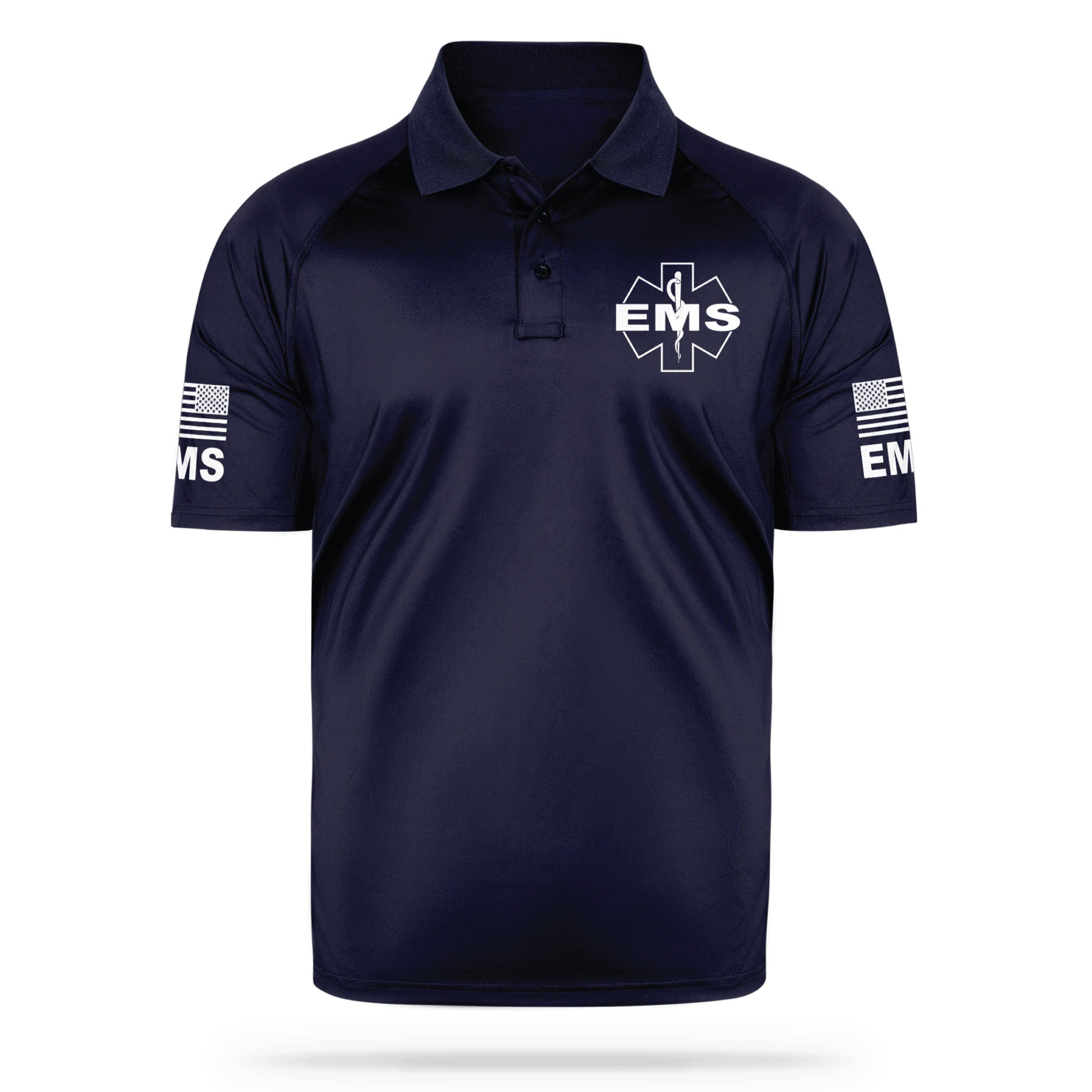 [EMS] Men's Performance Polo [NVY/GRY] 13 Fifty Apparel 