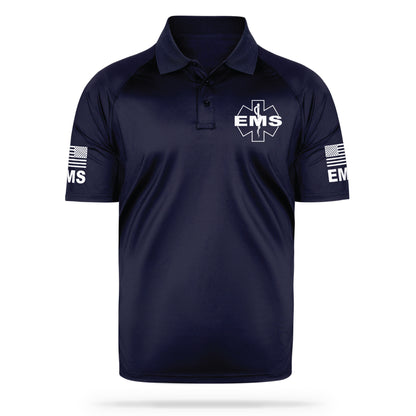 [EMS] Men's Performance Polo [NVY/GRY] 13 Fifty Apparel 