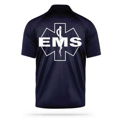 [EMS] Men's Performance Polo [NVY/WHT]-13 Fifty Apparel