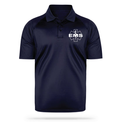 [EMS] Men's Performance Polo [NVY/WHT]-13 Fifty Apparel