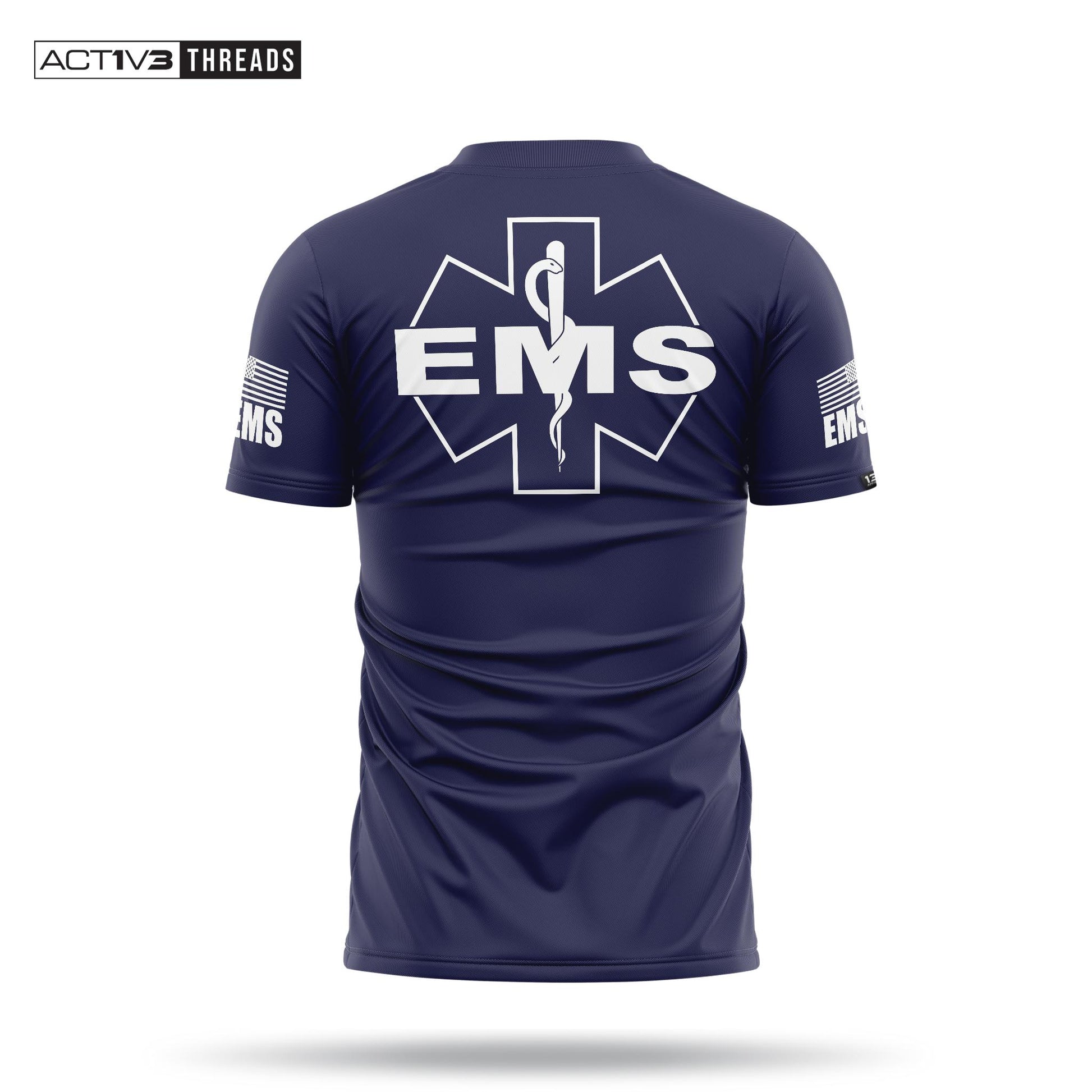[EMS] Men's Performance Shirt [NVY/WHT]-13 Fifty Apparel