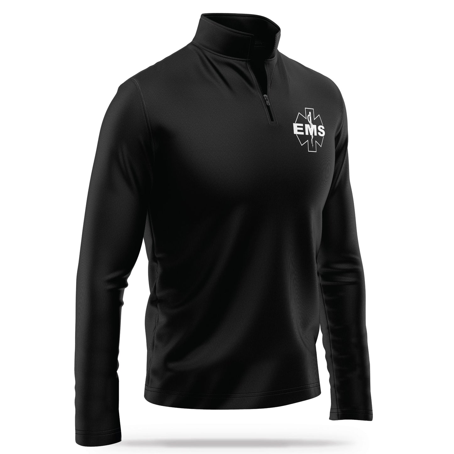 [EMS] Performance Quarter Zip [BLK/WHT]-13 Fifty Apparel