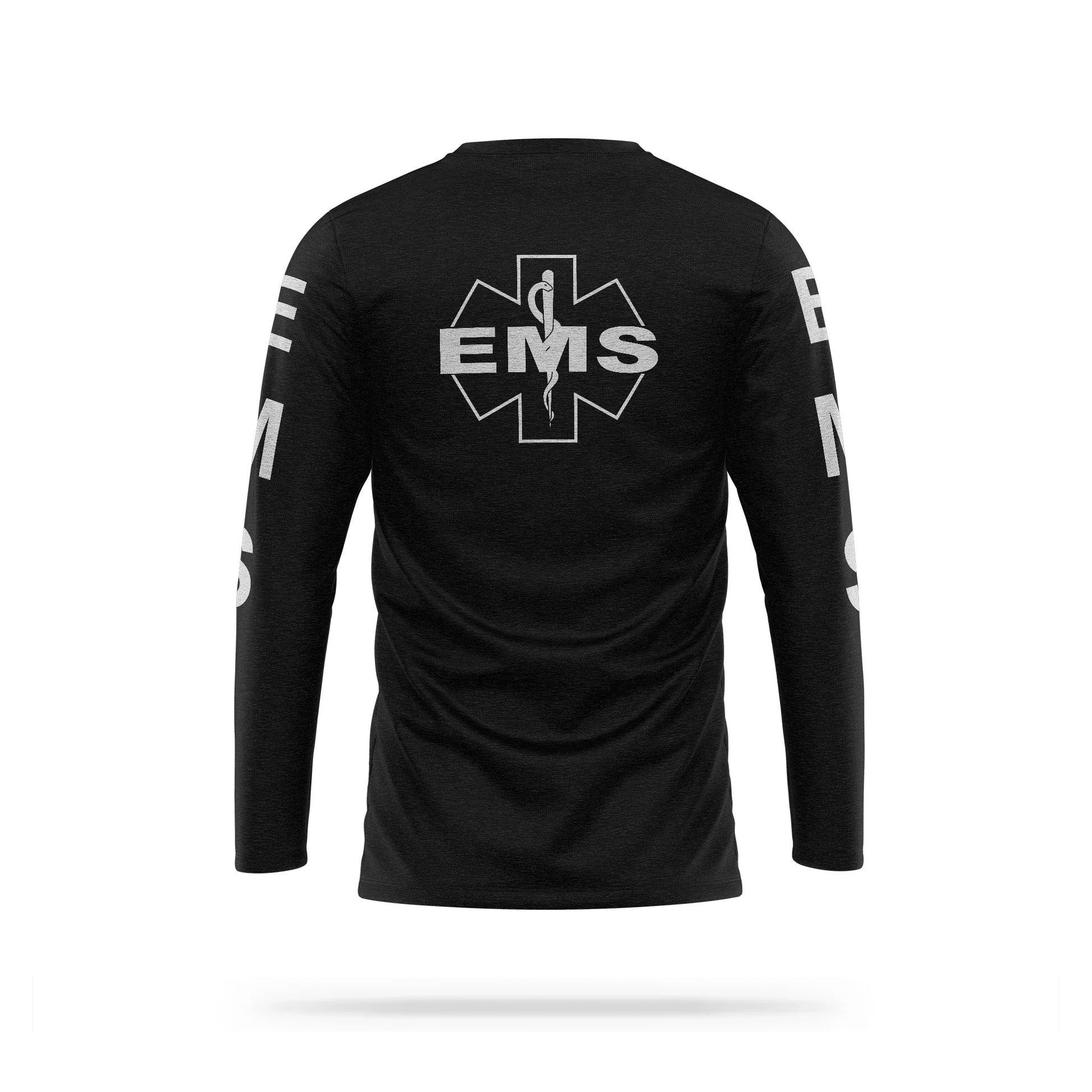 [EMS] Reflective Cotton Blend Long Sleeve [BLK/REF]-13 Fifty Apparel