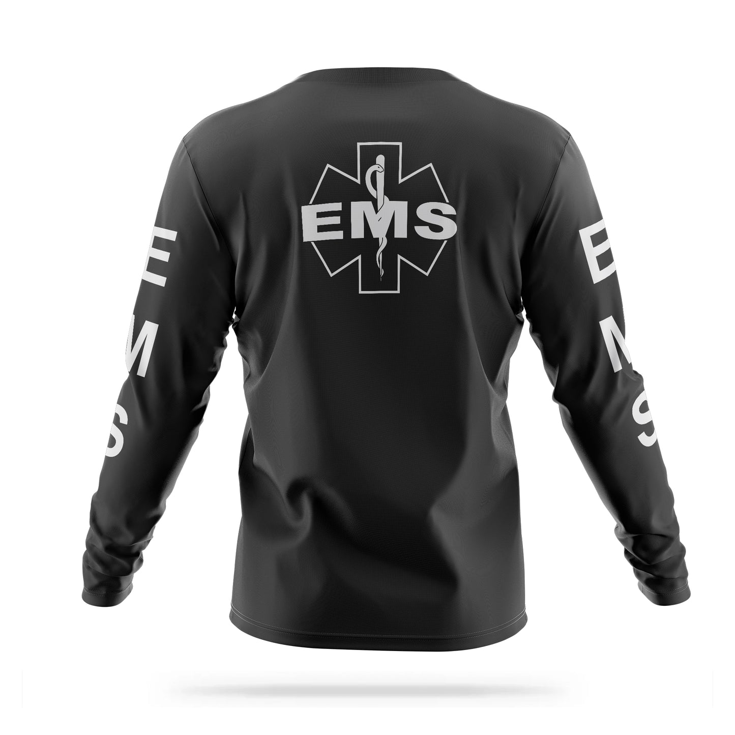 [EMS] Reflective Men's Utility Long Sleeve [BLK/REF]-13 Fifty Apparel