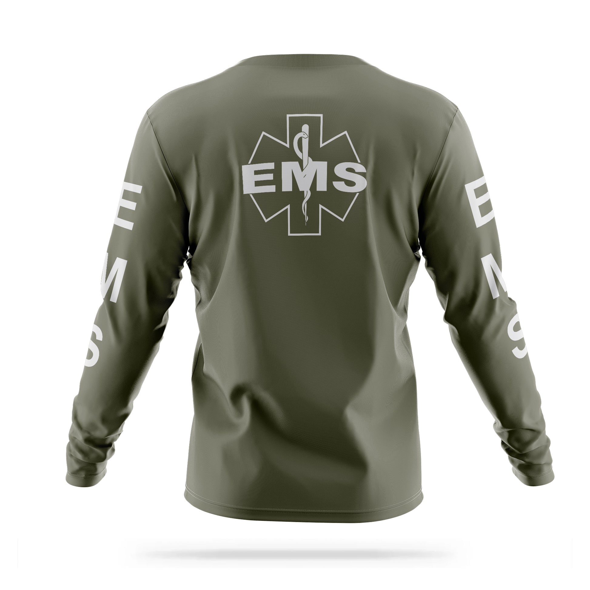 [EMS] Reflective Men's Utility Long Sleeve [GRN/REF]-13 Fifty Apparel