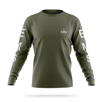 [EMS] Reflective Men's Utility Long Sleeve [GRN/REF]-13 Fifty Apparel