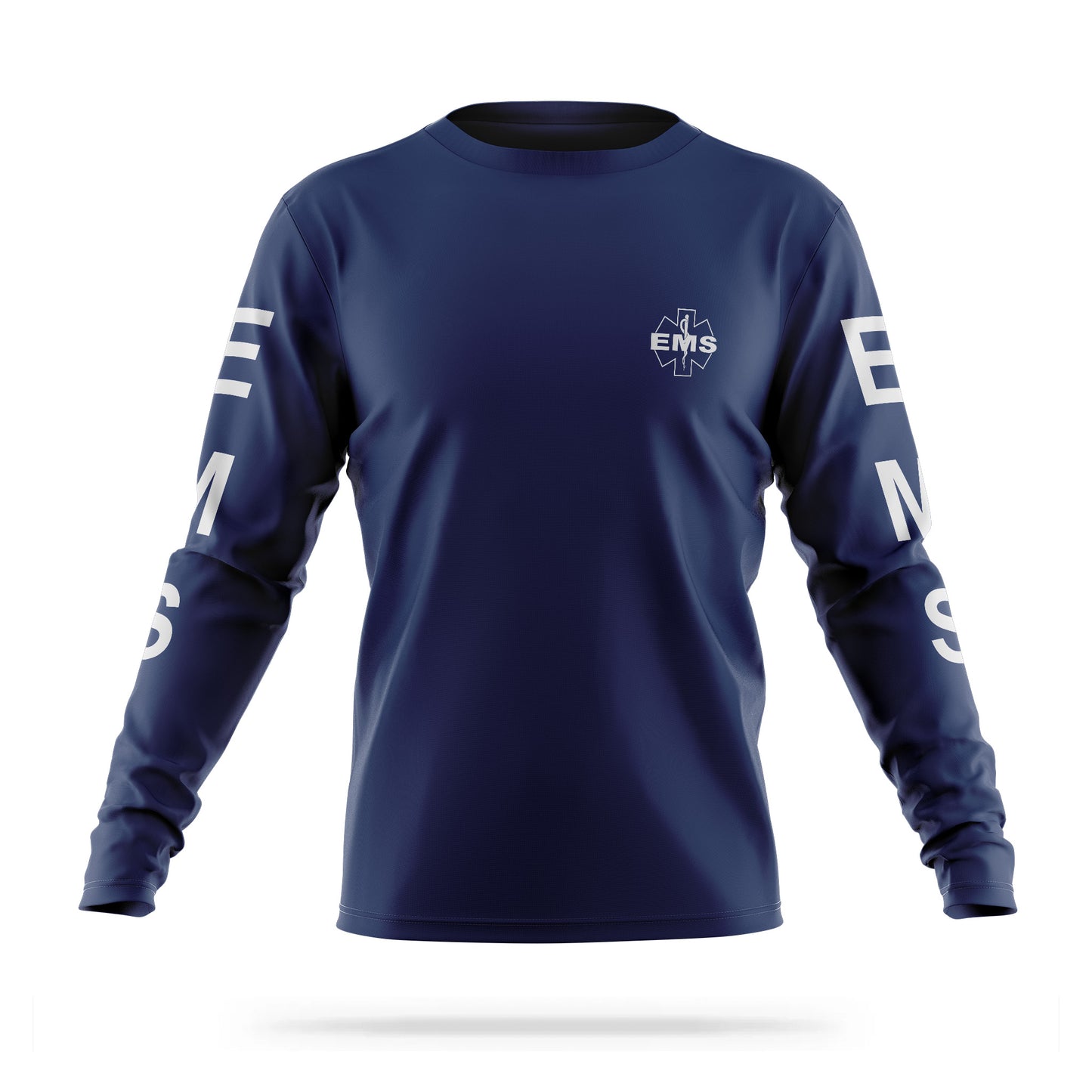 [EMS] Reflective Men's Utility Long Sleeve [NVY/REF]-13 Fifty Apparel