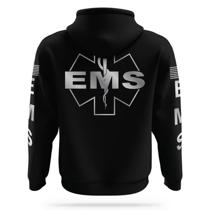 [EMS] Reflective Performance Hoodie 2.0 [BLK/REF]-13 Fifty Apparel