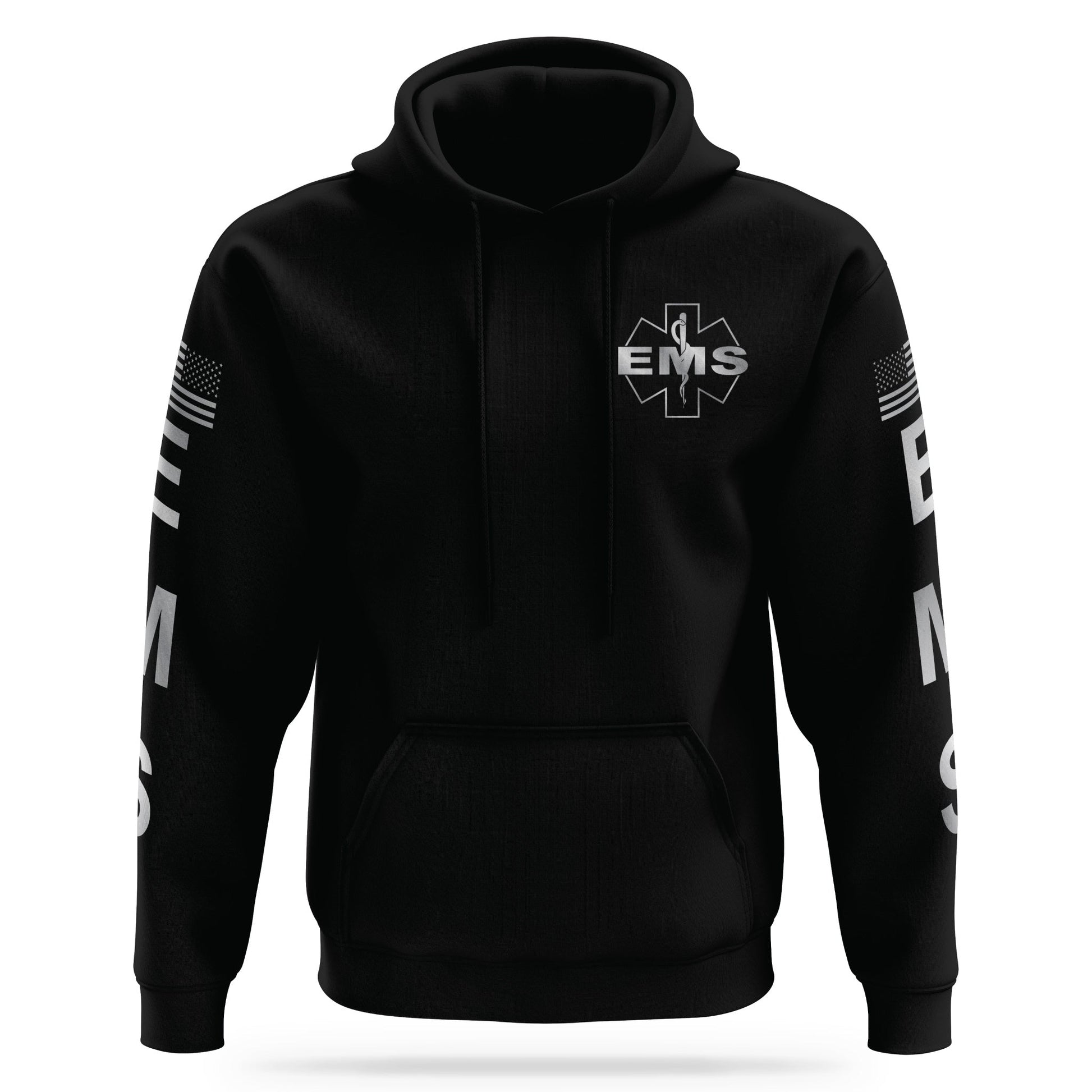 [EMS] Reflective Performance Hoodie 2.0 [BLK/REF]-13 Fifty Apparel