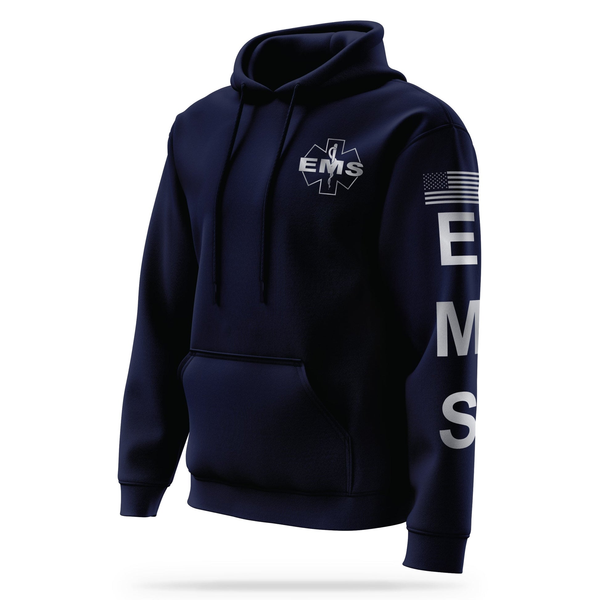 [EMS] Reflective Performance Hoodie 2.0 [NVY/REF]-13 Fifty Apparel